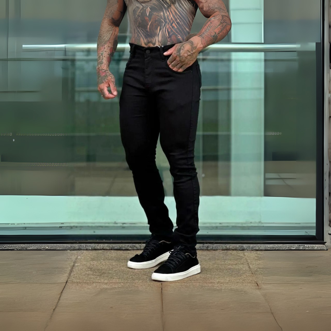 CALÇA JEANS ALL BLACK