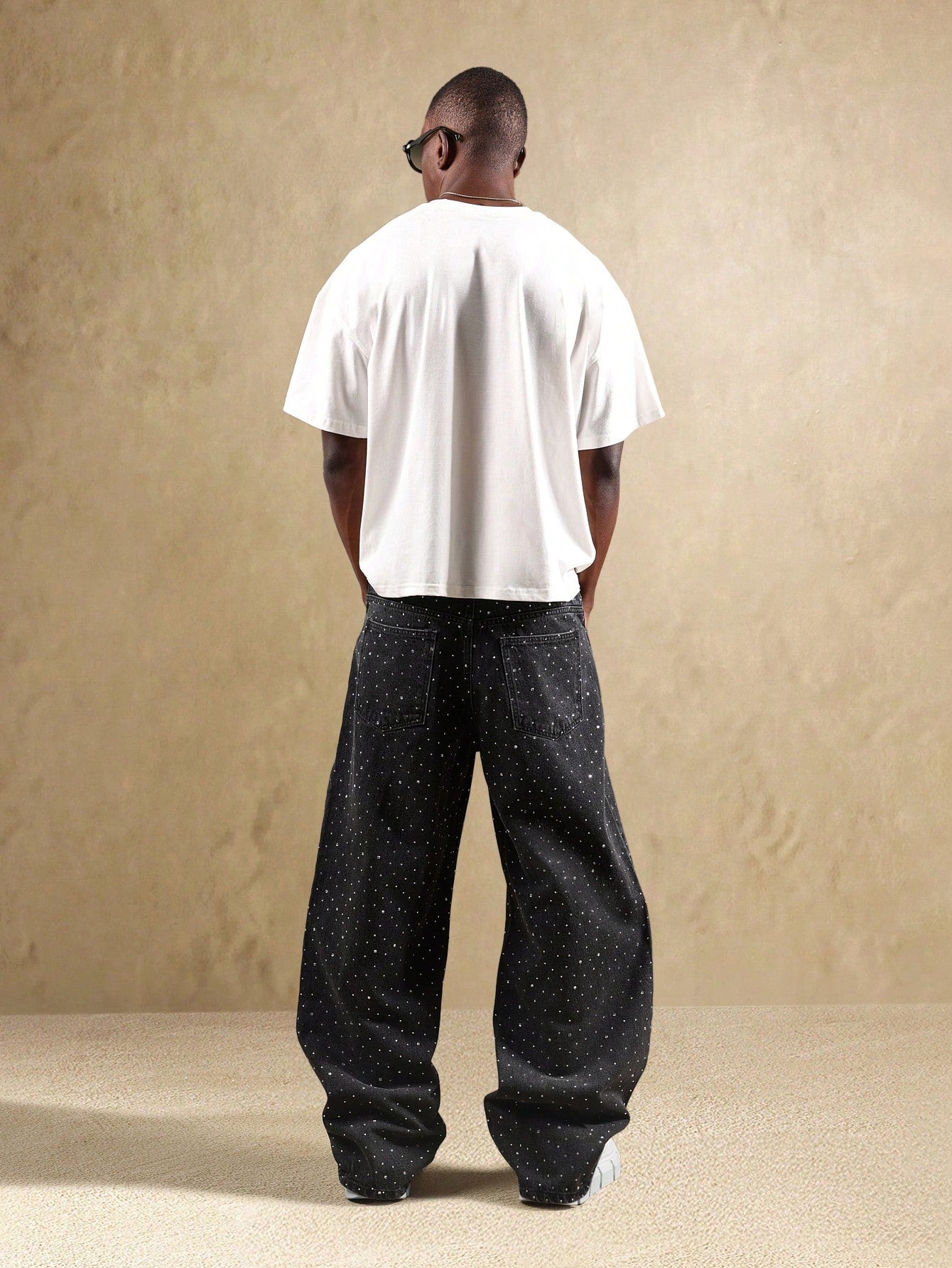 CALÇA ALL BLACK BAGGY STRASS ✨