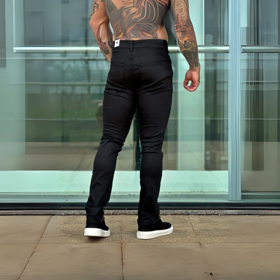 CALÇA JEANS ALL BLACK