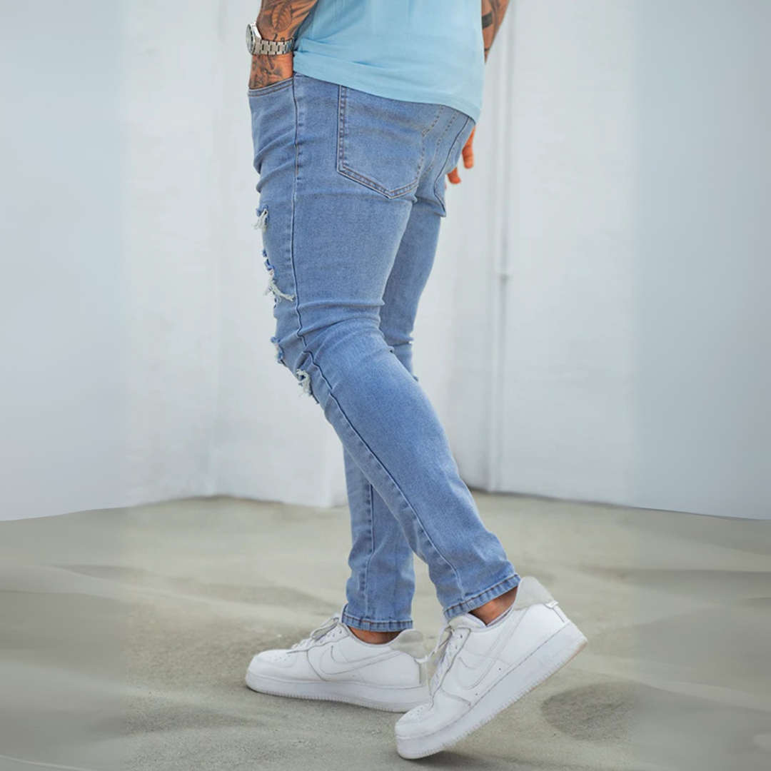 CALÇA JEANS BANDANA DESTRÓYED