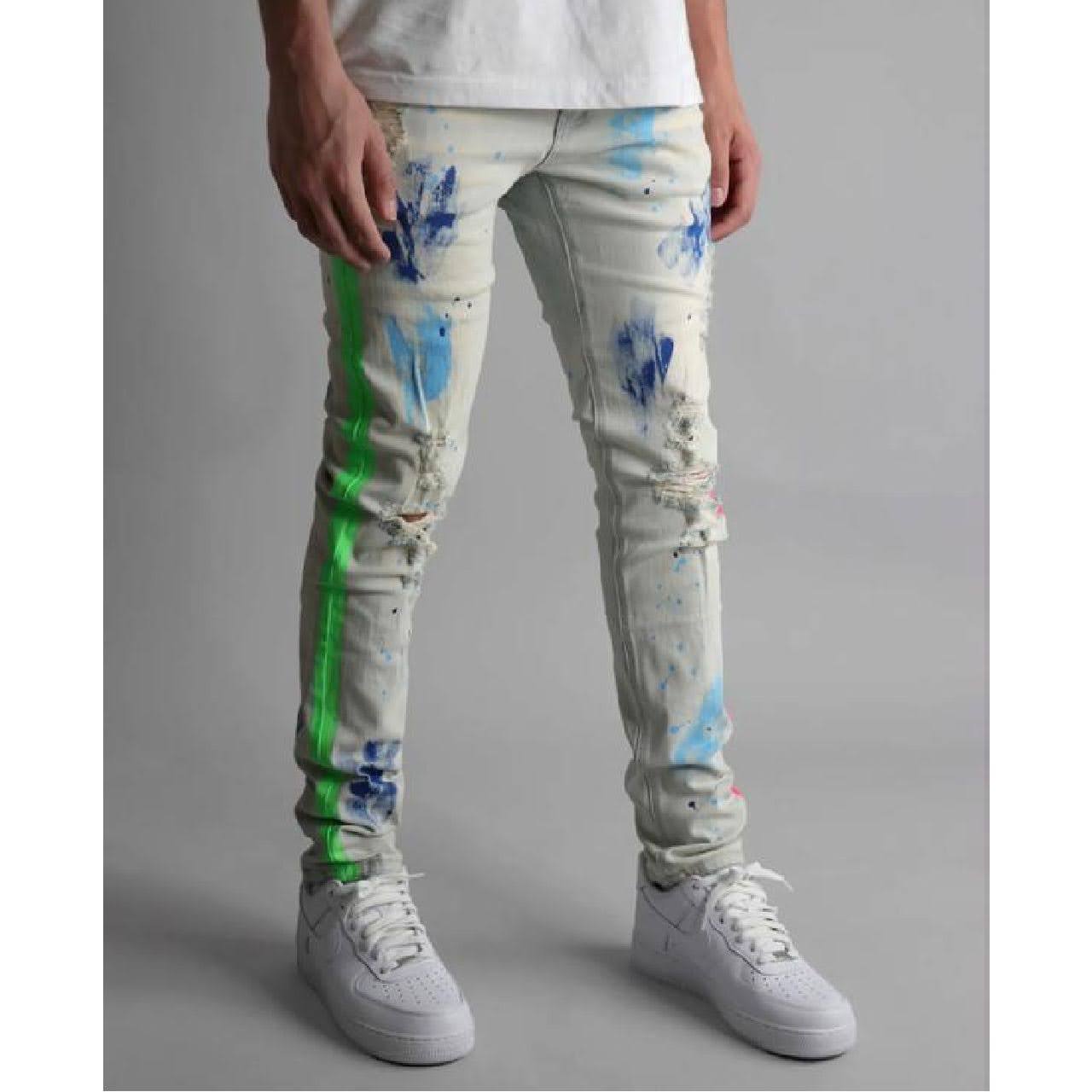 CALÇA JEANS MULTICOLORS