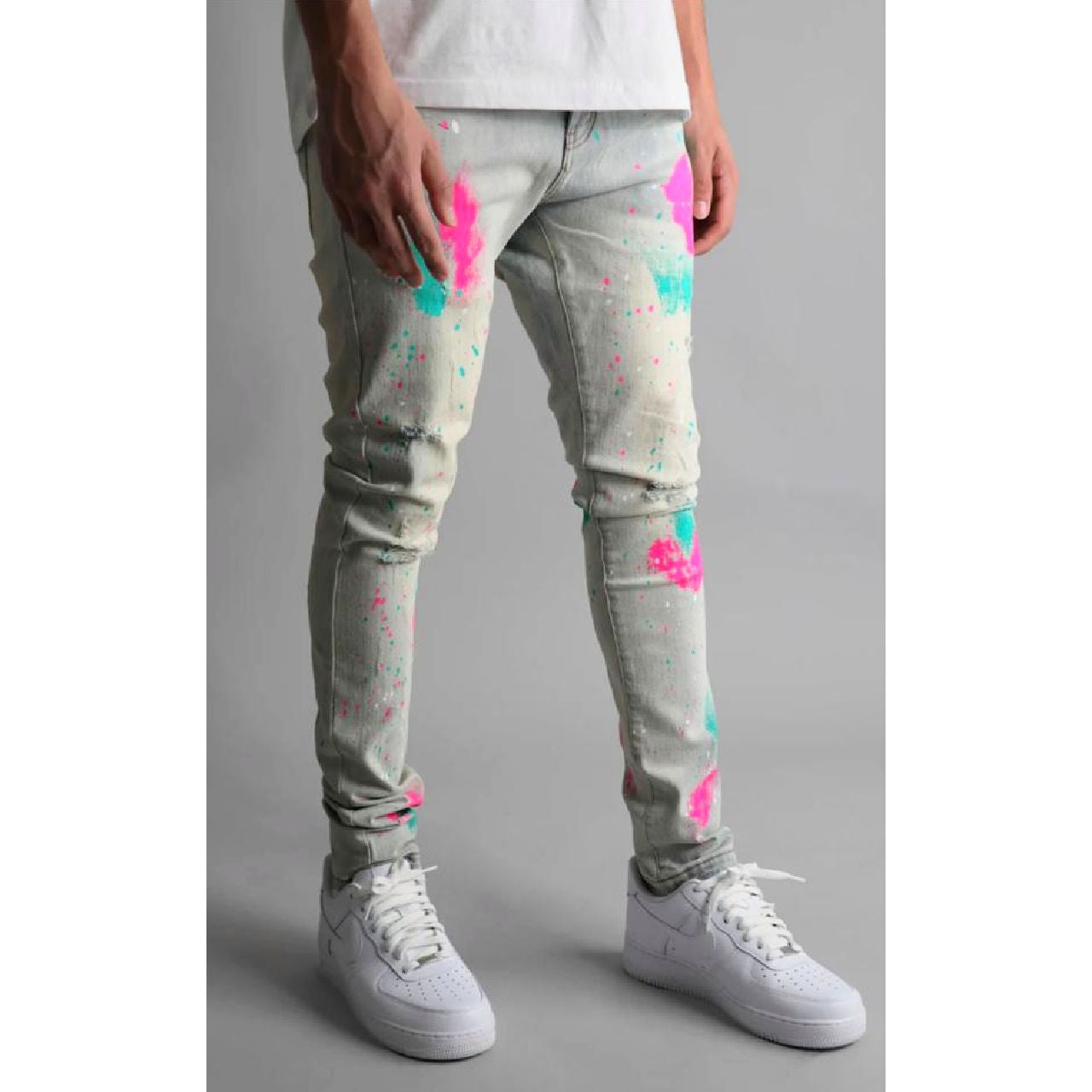 CALÇA COLLINS JEANS NEON