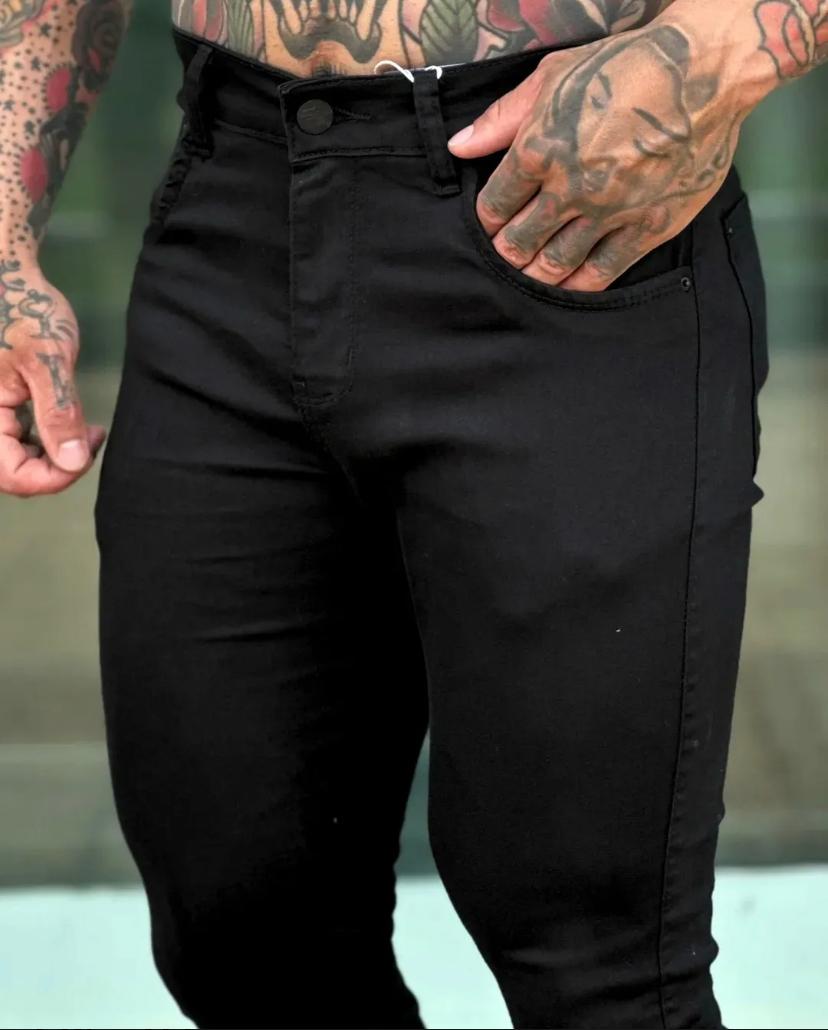 CALÇA JEANS ALL BLACK