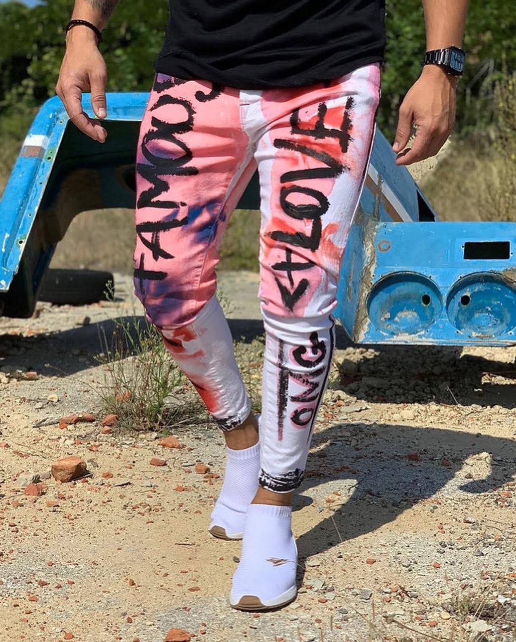 CALÇA BRANCA FAMOUS - LOVE 🎨