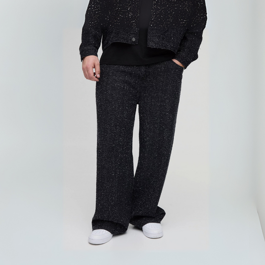 CALÇA BLACK JEANS OVERSIZED DRIPS