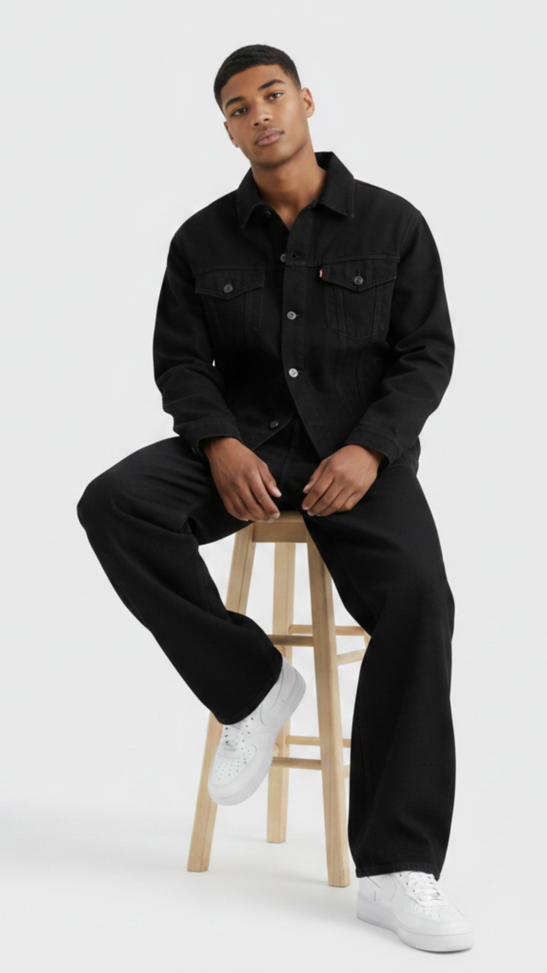 CONJUNTO OVERSIZED ALL BLACK JEANS