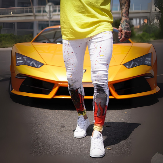 CALÇA BRANCA SKINNY SPLASH 🔥