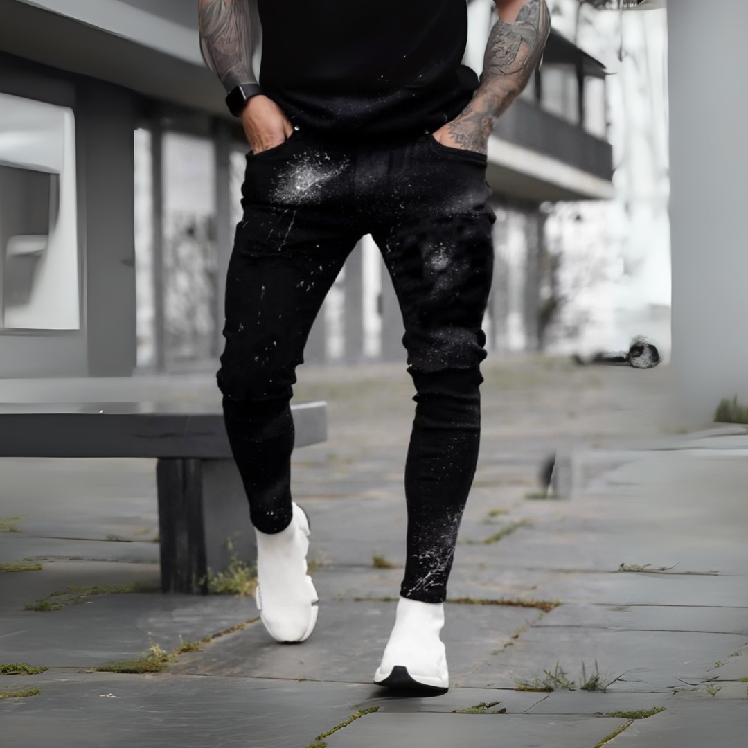 CALÇA JEANS BLACK SPLASH