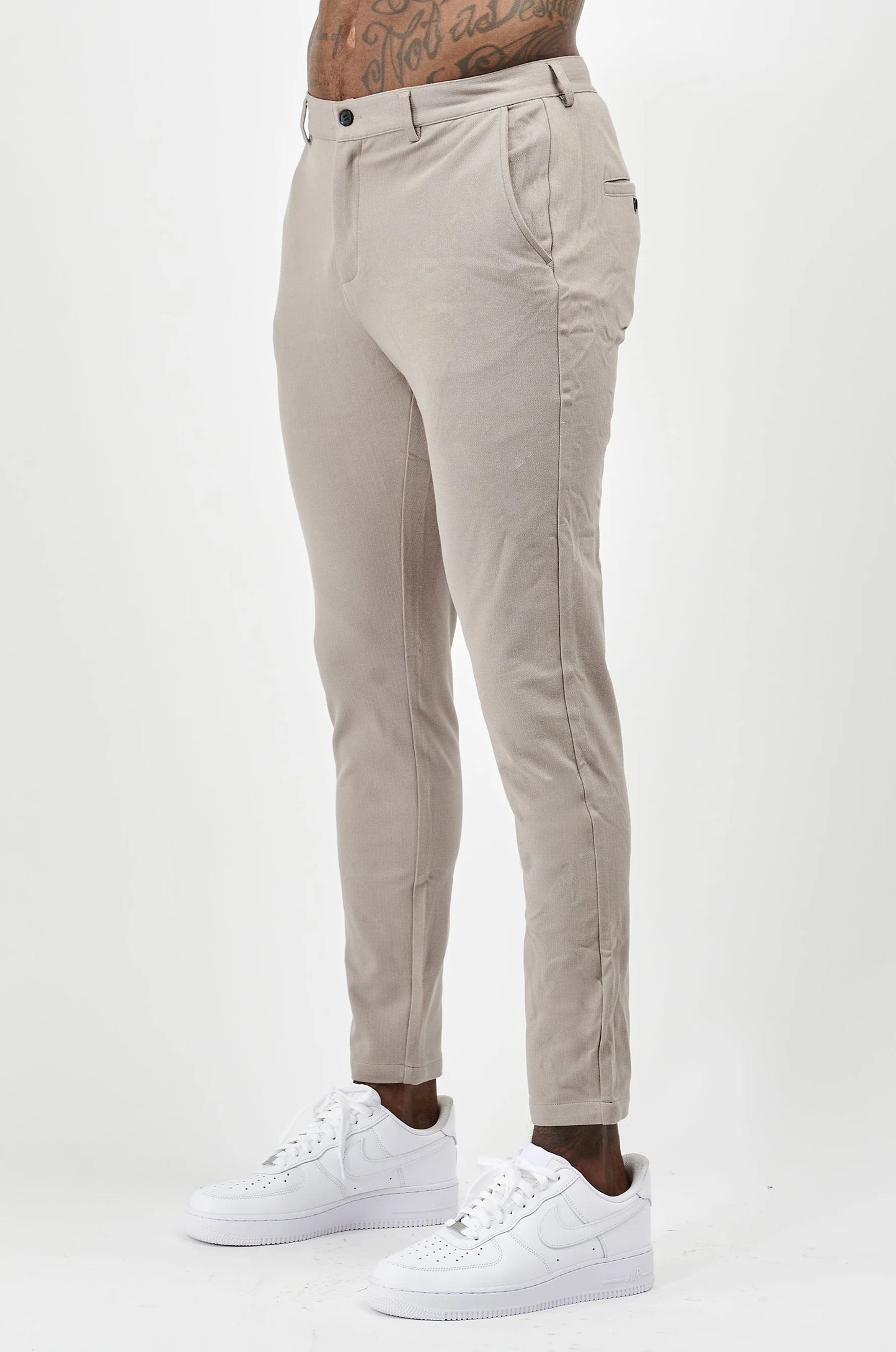 CALÇA BEGE ALFAIATARIA ELASTIC EXCLUSIVE