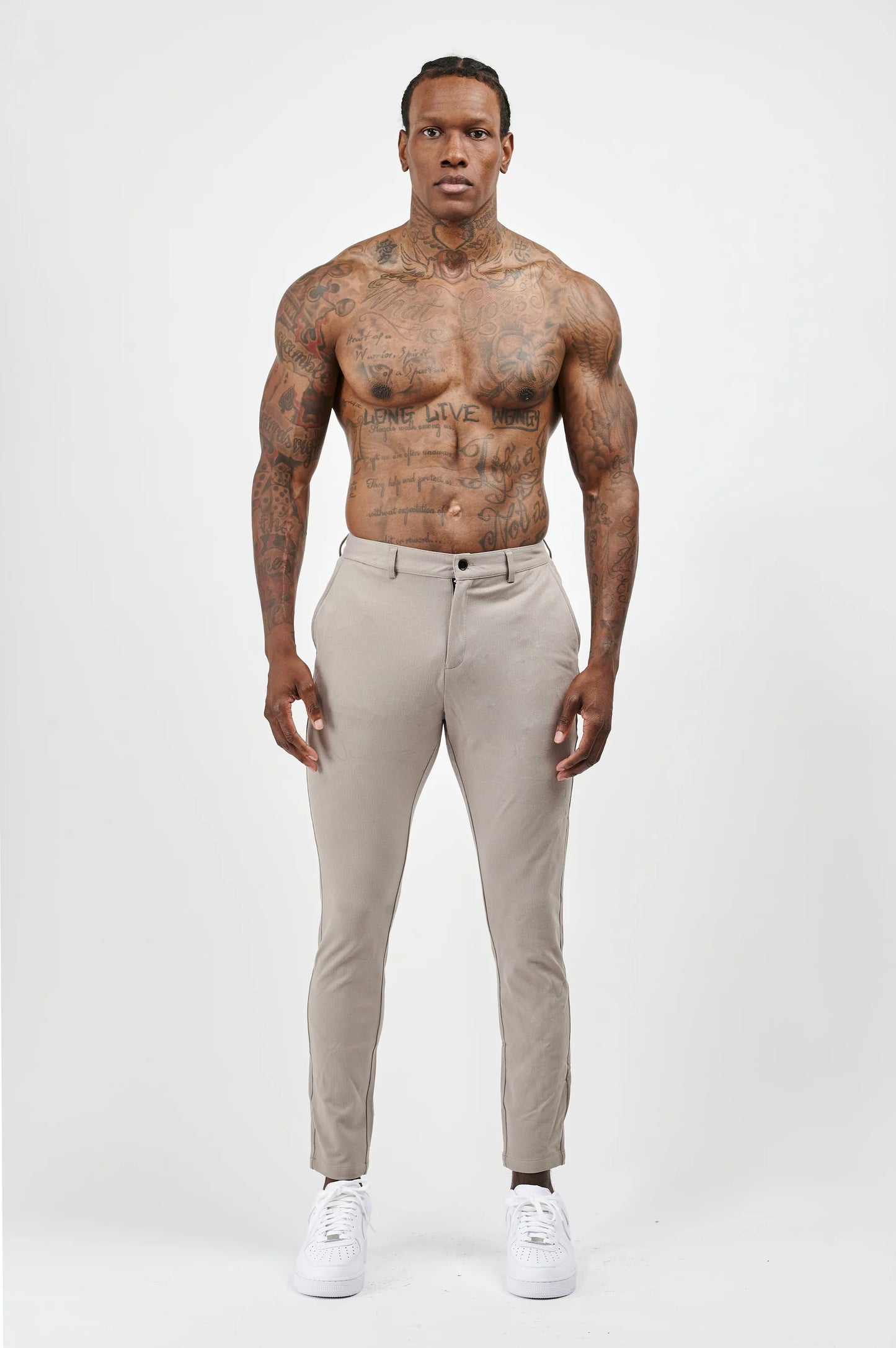 CALÇA BEGE ALFAIATARIA ELASTIC EXCLUSIVE