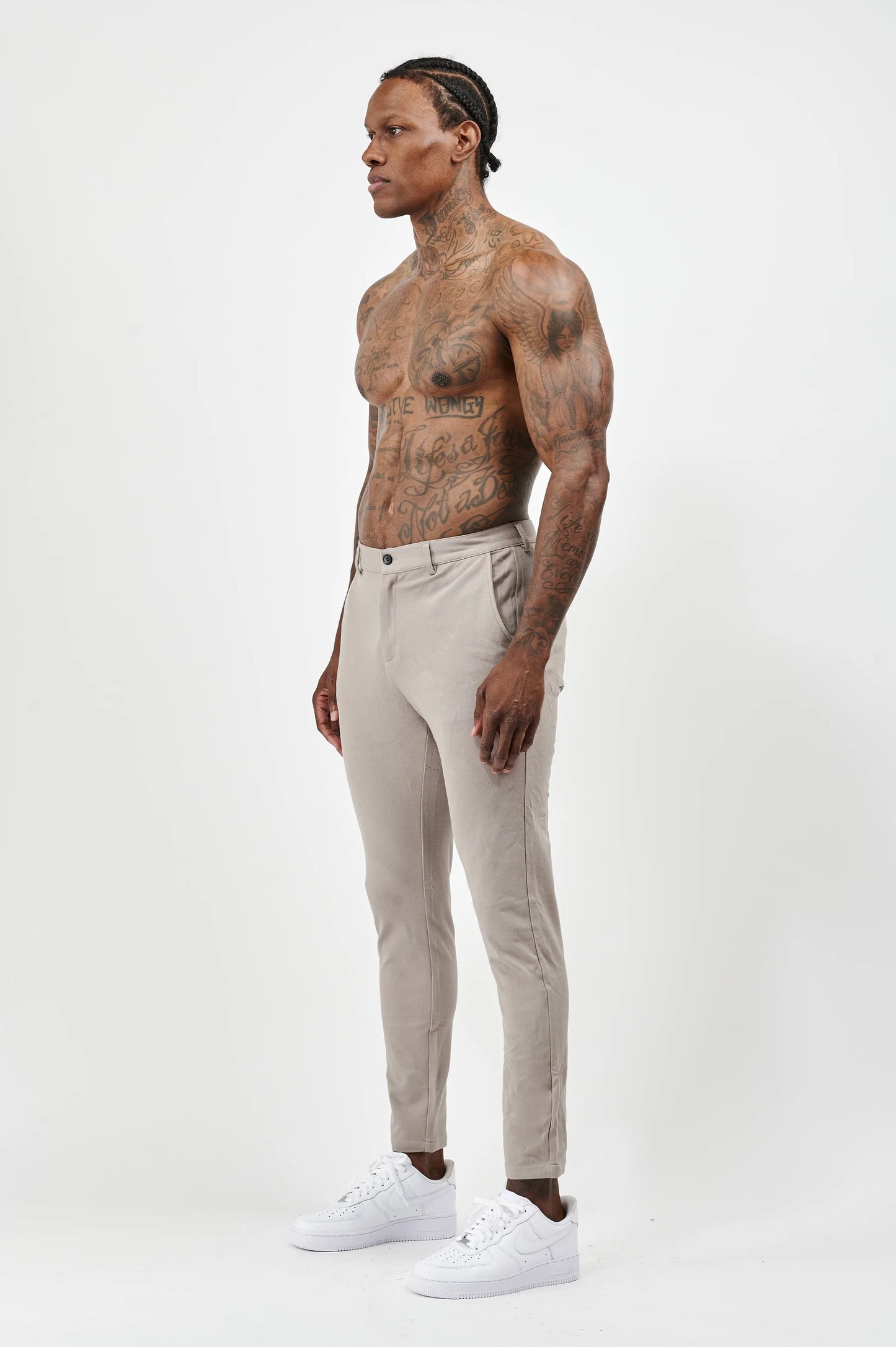 CALÇA BEGE ALFAIATARIA ELASTIC EXCLUSIVE