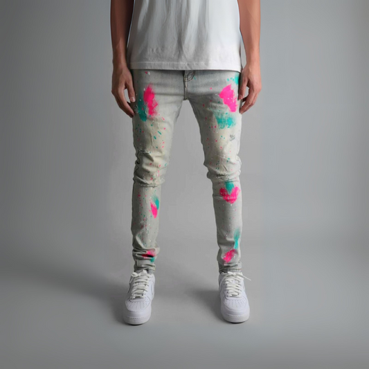 CALÇA COLLINS JEANS NEON