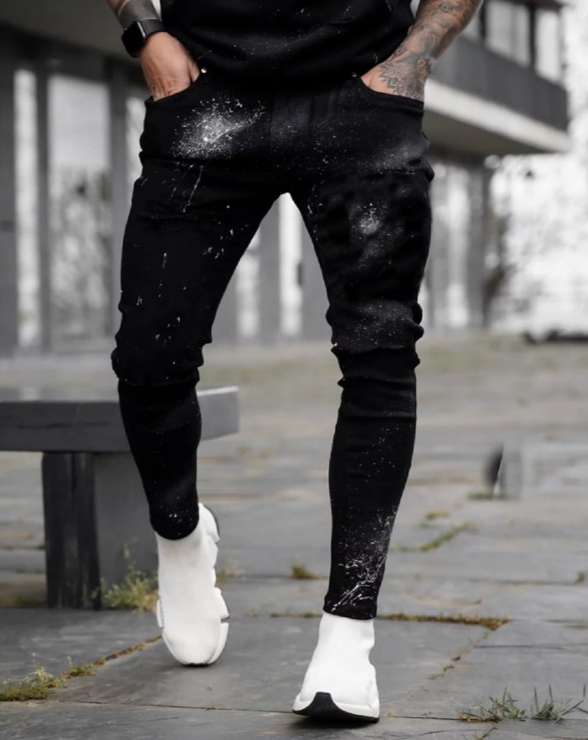 CALÇA JEANS BLACK SPLASH