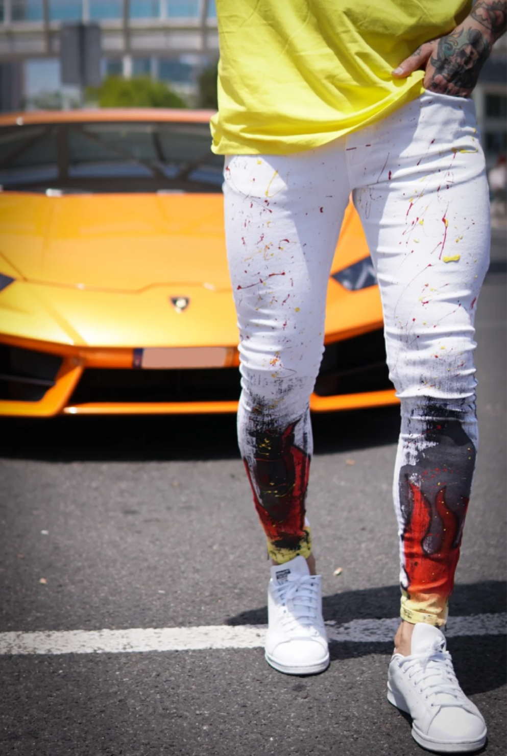 CALÇA BRANCA SKINNY SPLASH 🔥