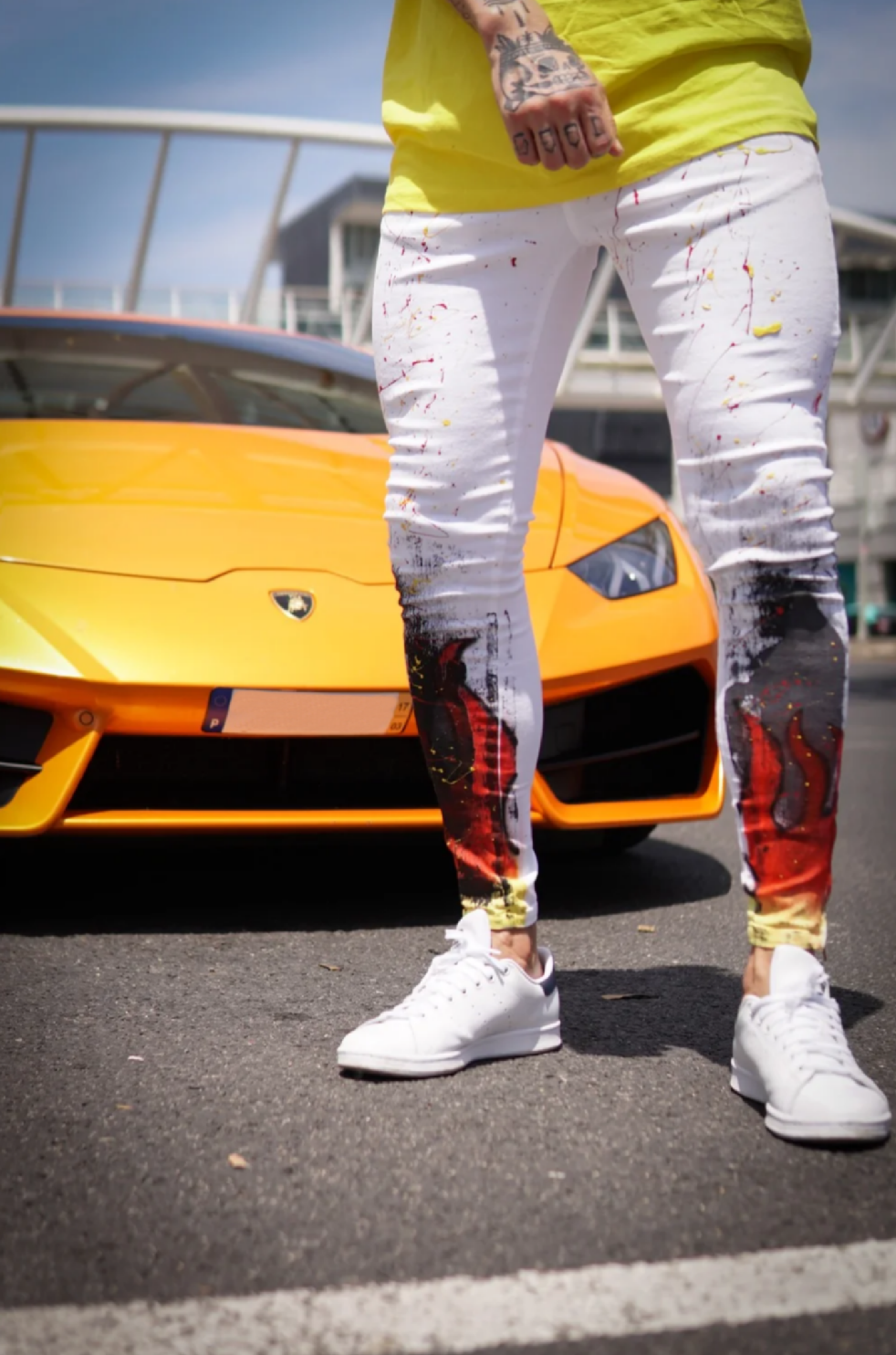 CALÇA BRANCA SKINNY SPLASH 🔥