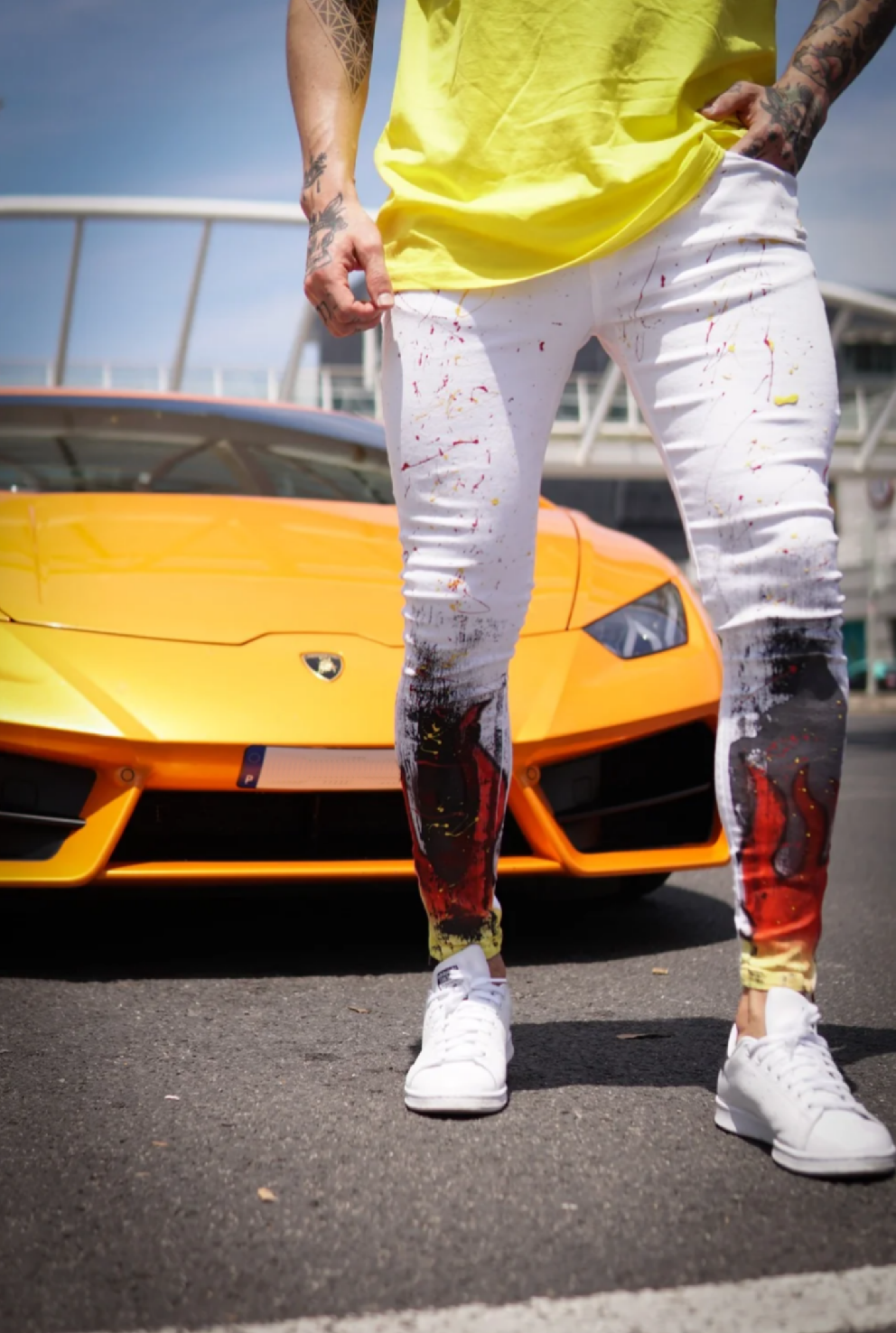 CALÇA BRANCA SKINNY SPLASH 🔥