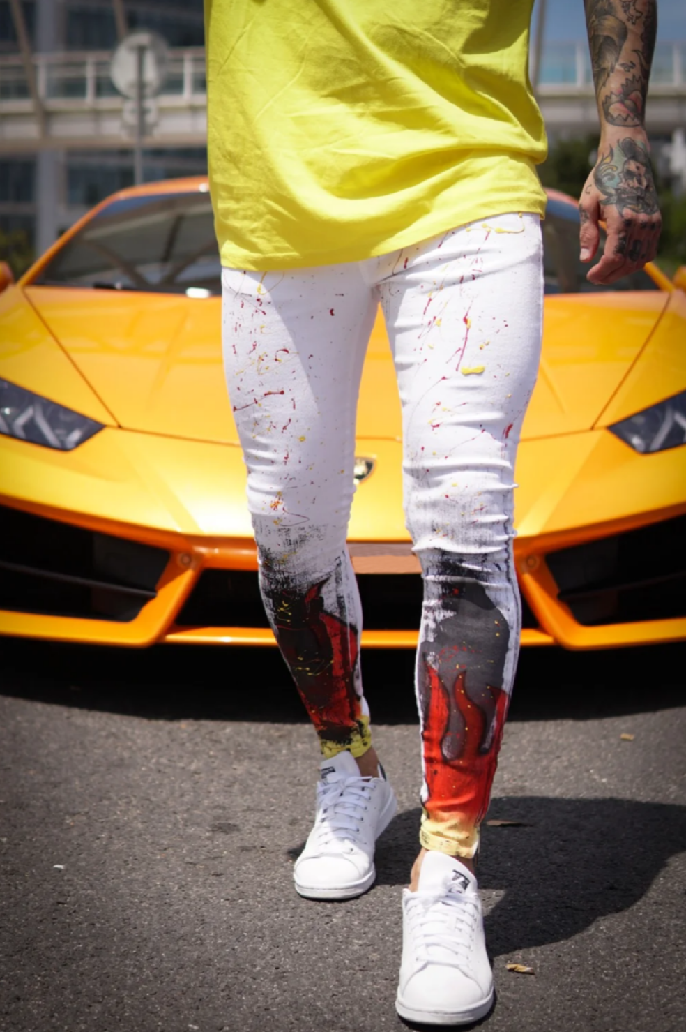 CALÇA BRANCA SKINNY SPLASH 🔥