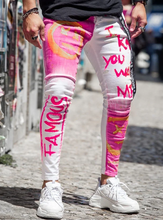 Carregar imagem no visualizador da galeria, CALÇA SKINNY BRANCA &amp; PINK SKULL
