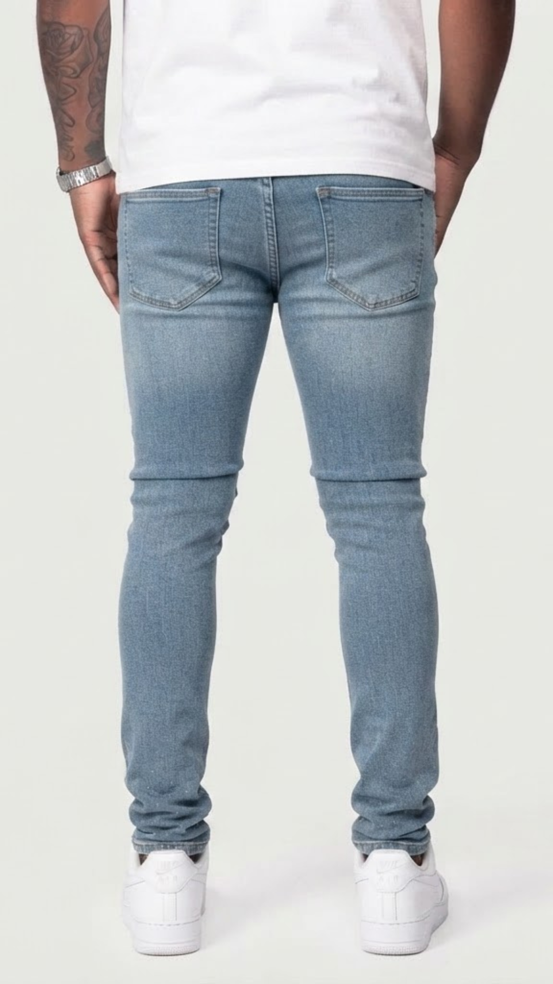 CALÇA JEANS SKINNY STRASS ✨