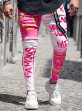 Carregar imagem no visualizador da galeria, CALÇA SKINNY BRANCA &amp; PINK SKULL
