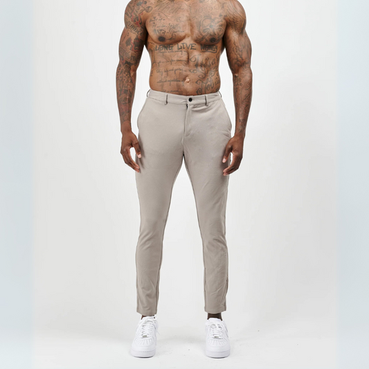 CALÇA BEGE ALFAIATARIA ELASTIC EXCLUSIVE
