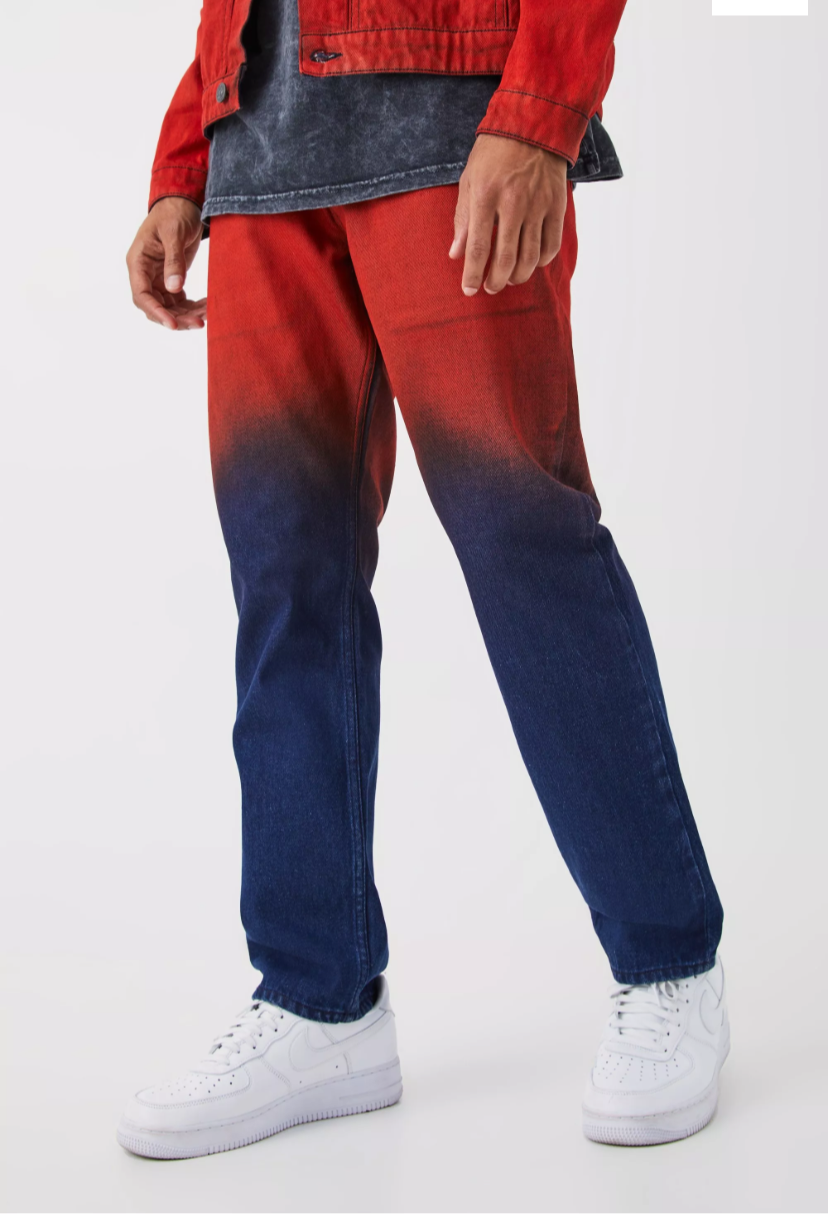 CALÇA JEANS BLUE RED
