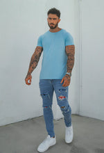 Carregar imagem no visualizador da galeria, CALÇA JEANS C/ SOBREPOSIÇÃO BANDANA
