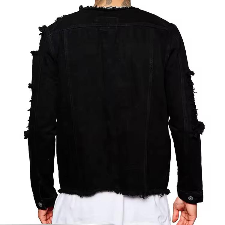 JAQUETA JEANS ALL BLACK DESTRÓYED