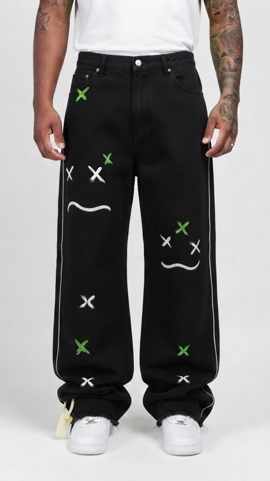 CALÇA BAGGY JEANS BLACK KING XXX