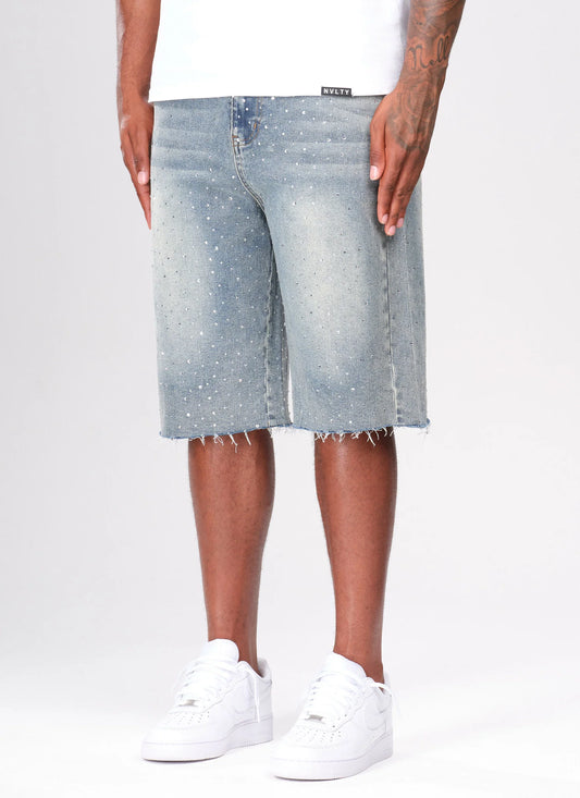 BERMUDA OVER JEANS STRASS ✨