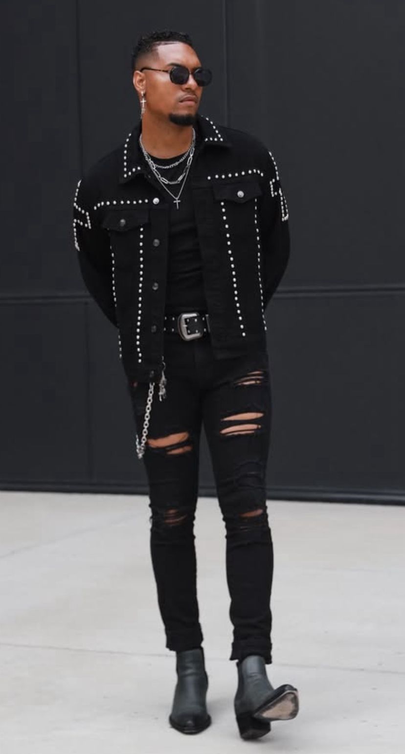 JAQUETA JEANS BLACK RELIGION ✝️