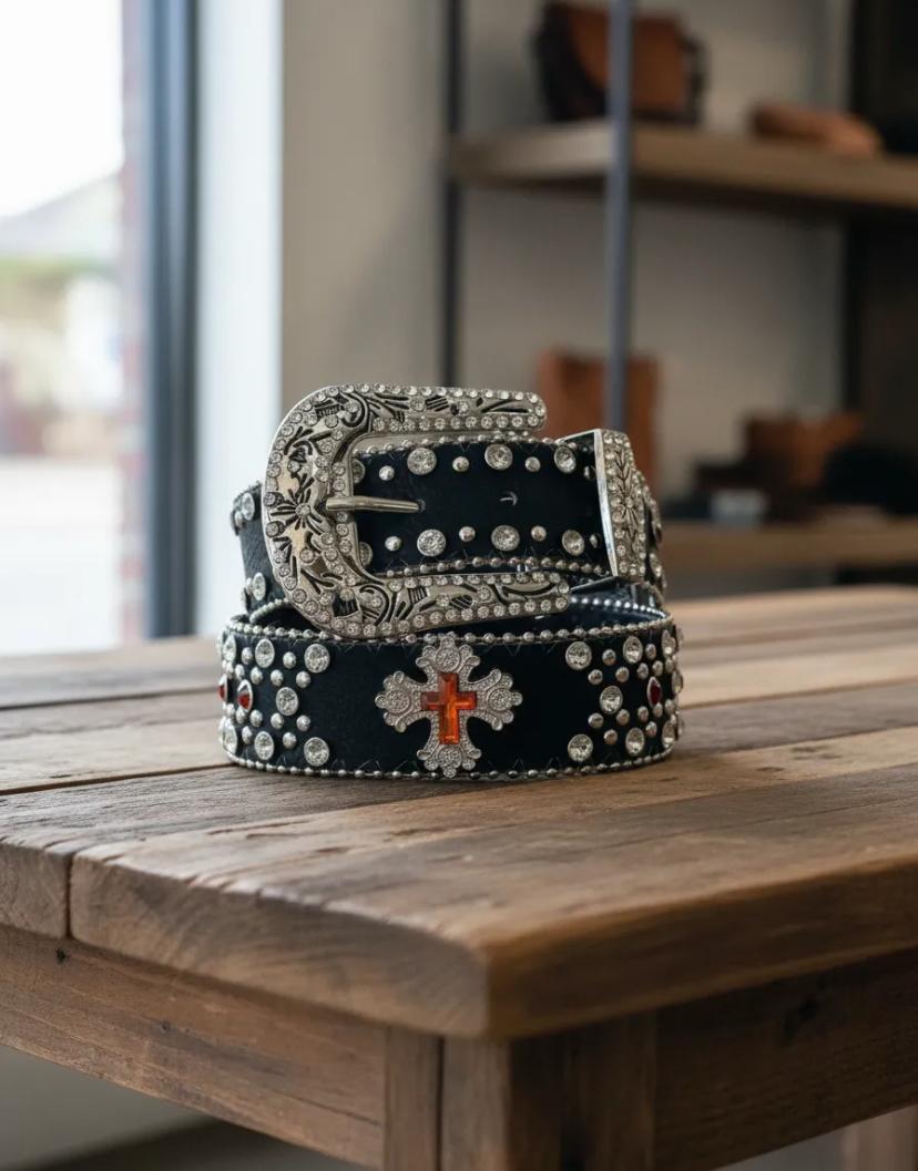 CINTO MASCULINO EXCLUSIVO — STRASS LUXE EDITION ✝️