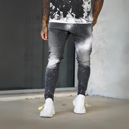 CALÇA JEANS CINZA SPLASH WHITE