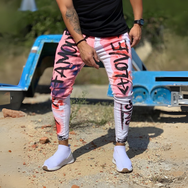 CALÇA BRANCA FAMOUS - LOVE 🎨