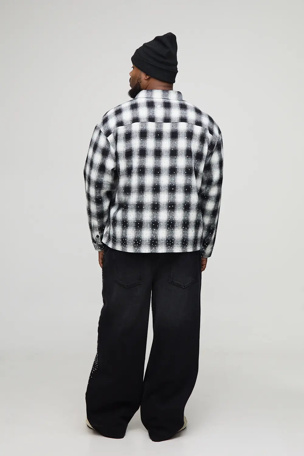 CALÇA ALL BLACK BAGGY STRASS OVERALL ✨