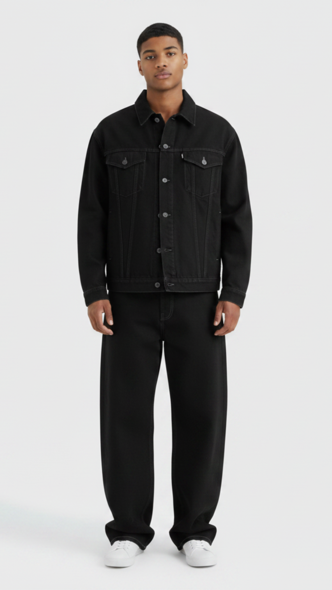 CONJUNTO OVERSIZED ALL BLACK JEANS