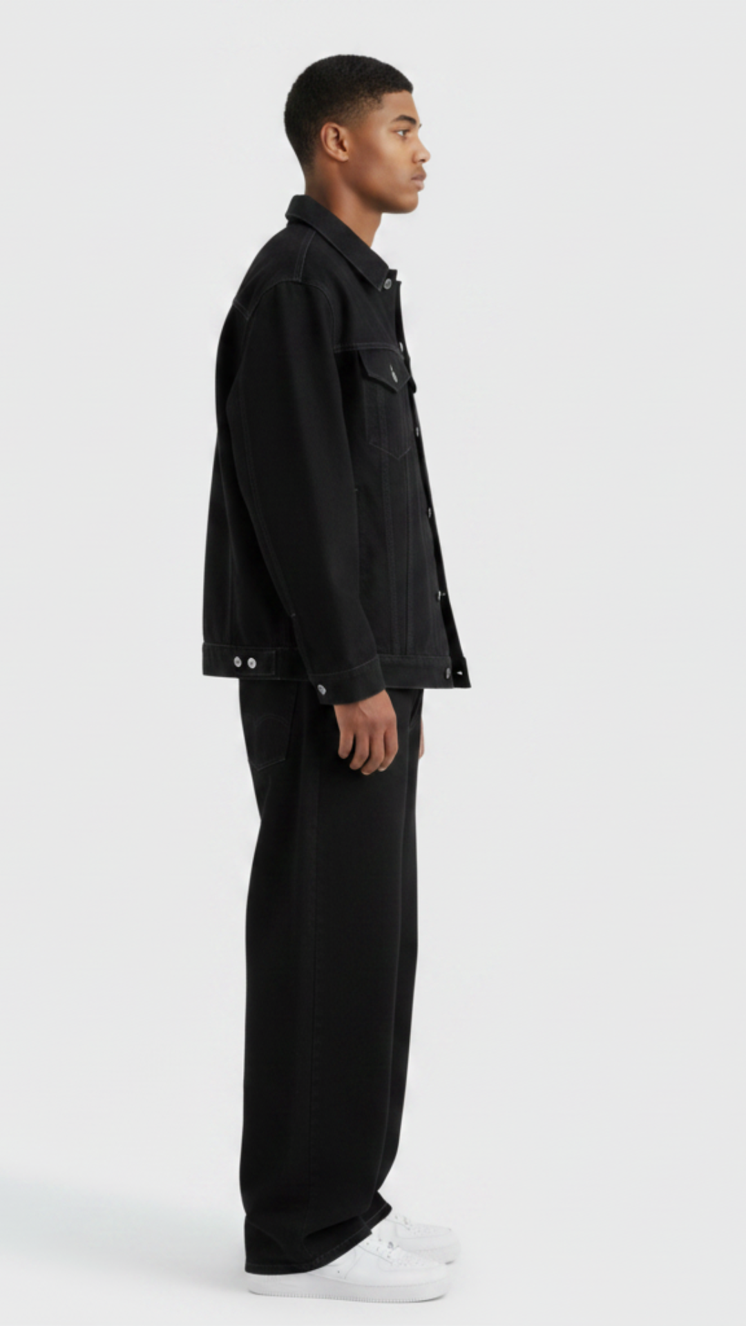 CONJUNTO OVERSIZED ALL BLACK JEANS