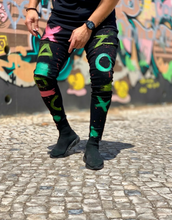 Carregar imagem no visualizador da galeria, CALÇA JEANS BLACK GEOMETRIA 🎨

