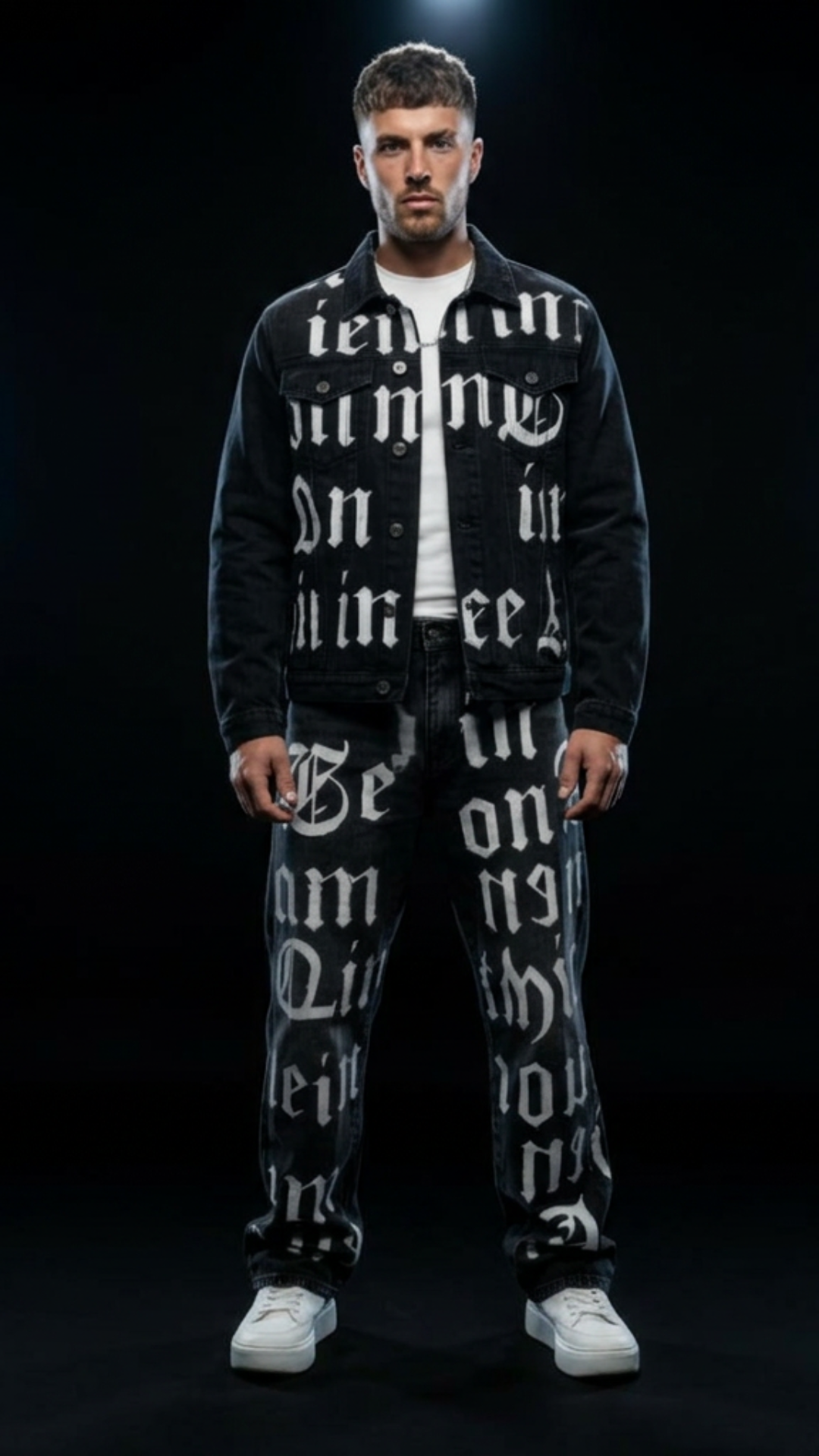 CONJUNTO JEANS CINZA GRAFITE OVERSIZED LYRICS