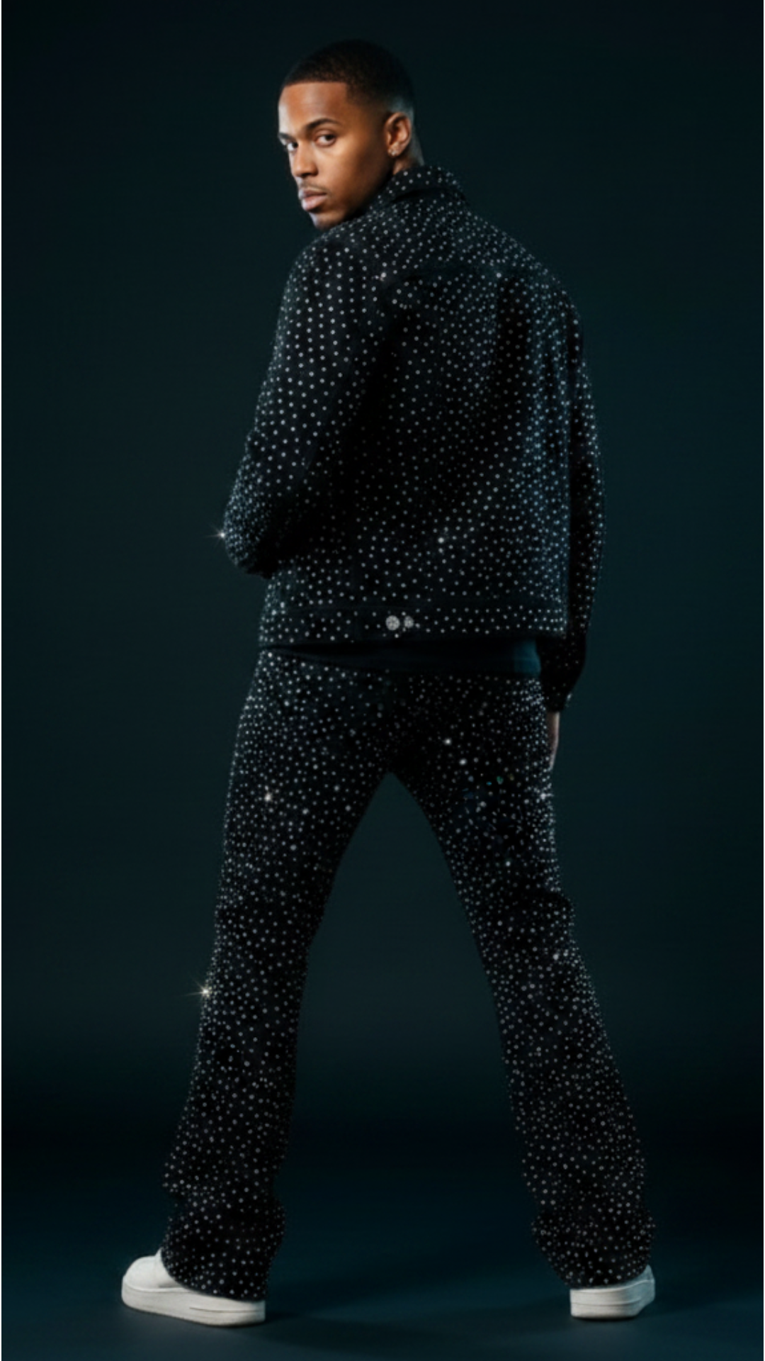CONJUNTO BLACK JEANS TOTAL STRASS ✨✨