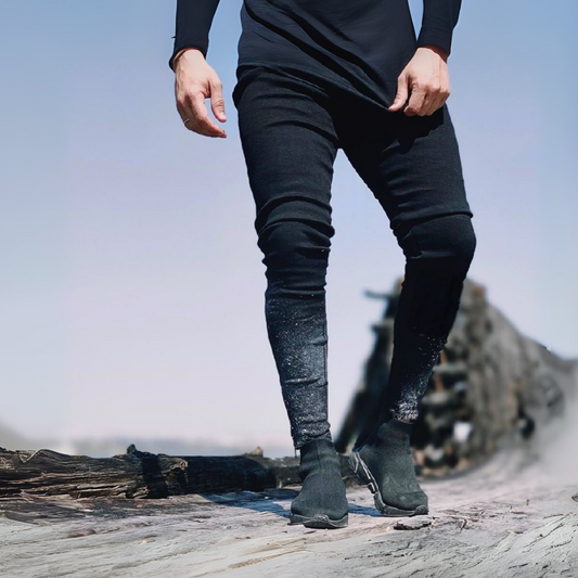 CALÇA JEANS BLACK SPLASH / PIGMENTADA